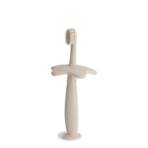 Mushie Silicone Training Toothbrush Star Shifting Sand 6M+