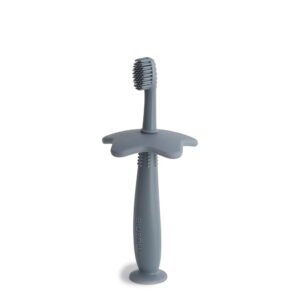 Mushie Silicone Training Toothbrush Star Tradewinds 6M+