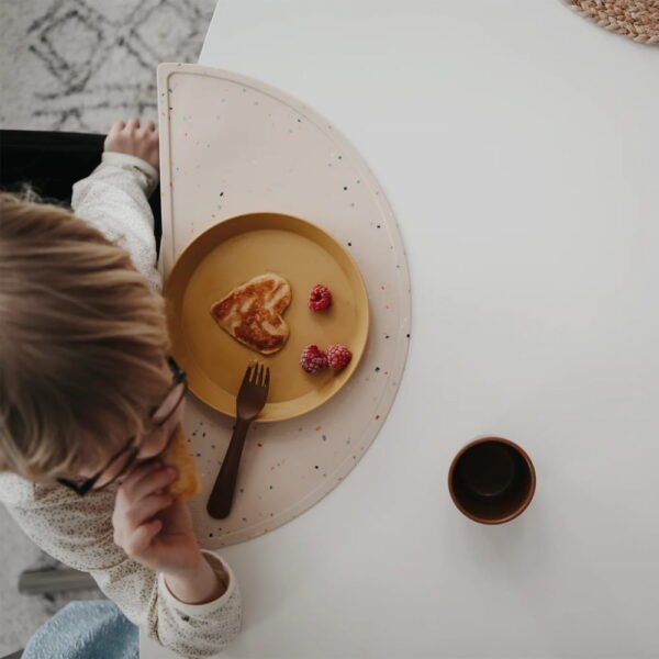 Mushie Dinner Plate x2 Mustard 6M+ - Image 3
