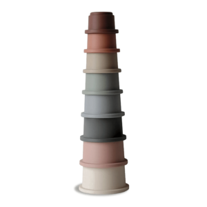 Mushie Stacking Tower Cups 0-3Y