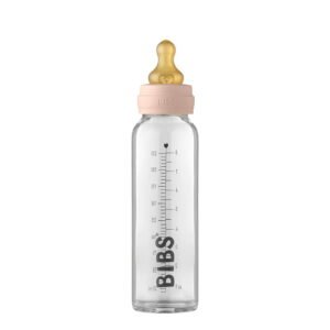 Bibs Baby Glass Bottle Complete Set Blush 0M+ 225mL