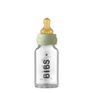 Bibs Baby Glass Bottle Complete Set Sage 0M+ 110mL