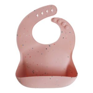 Mushie Silicone Bib Pink Confetti