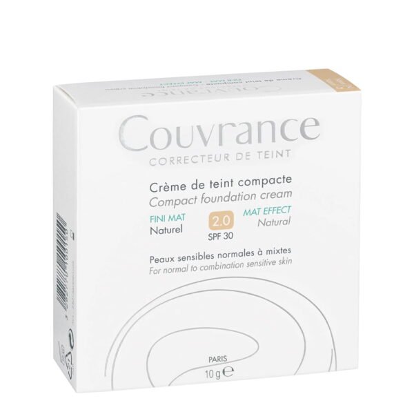 Avène Couvrance Compact Oil Free 02 Natural SPF30 10g - Image 3