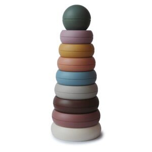 Mushie Stacking Rings Rustic 6M