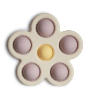 Mushie Flower Press Toy Pop It Dried Lilac 10m+