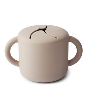 Mushie Silicone Snack Cup Shifting Sand 12m+