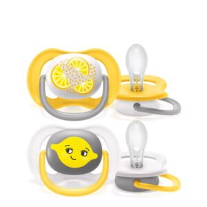 Philips Avent Pacifier Ultra Air Silicone Yellow 6-18m x2