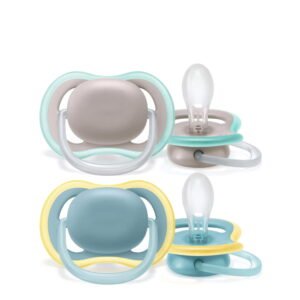 Philips Avent Pacifier Ultra Air Silicone Grey/Blue 18m+ x2
