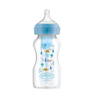 Dr Brown’s Anti-Colic Options+ wide-mouth Bottle Blue 270mL