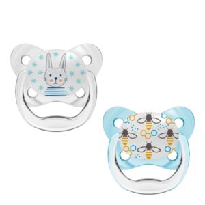 Dr Brown’s Orthodontic PreVent Pacifier Blue 0-6m x2