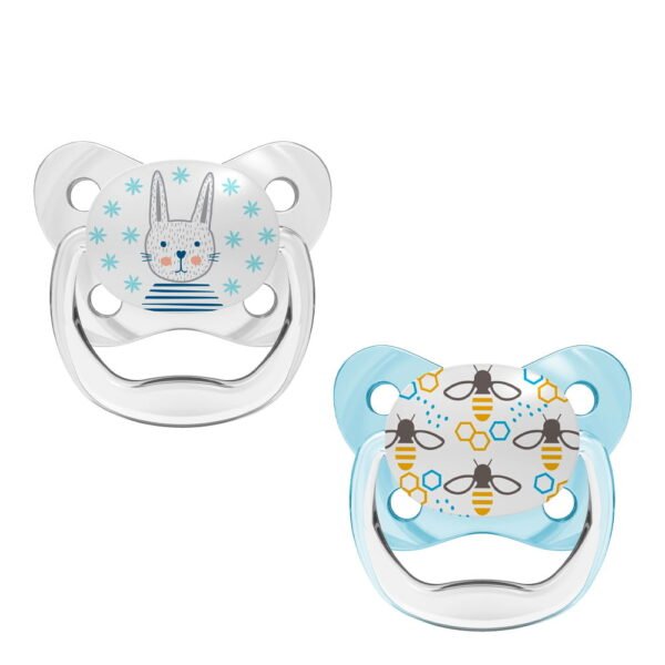 Dr Brown’s Orthodontic PreVent Pacifier Blue 0-6m x2
