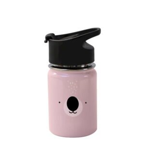 Lillemor Steel Thermal Bottle Pink Koala 350mL