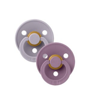 Bibs Colour Pacifier Fossil Grey/Mauve 6-18M x2