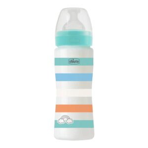 Chicco Well-Being Baby Bottle Green Fast Flow 330mL
