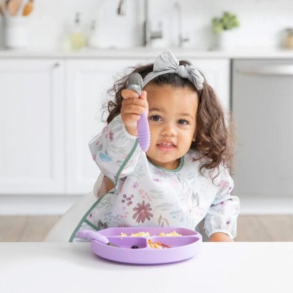 Bumkins Sleeved Bib Floral 6-24M - Image 2