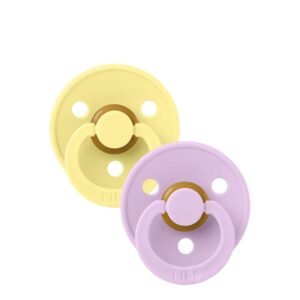 Bibs Colour Pacifier Sunshine/Violet Sky 6-18M x2
