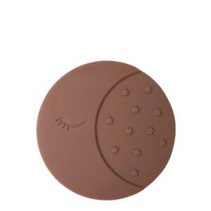 Mushie Silicone Moon Teether Cloudy Mauve