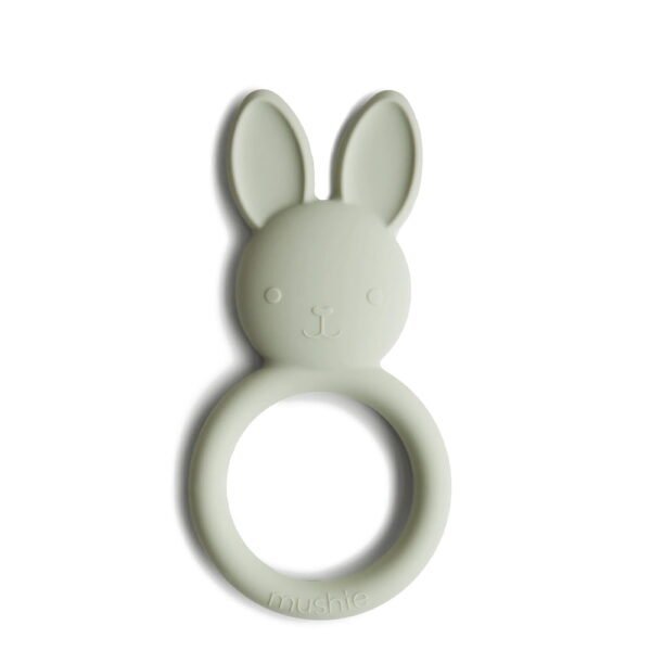 Mushie Silicone Bunny Teether Sage