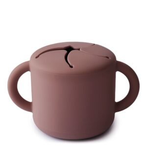 Mushie Silicone Snack Cup Woodchuck 12m+