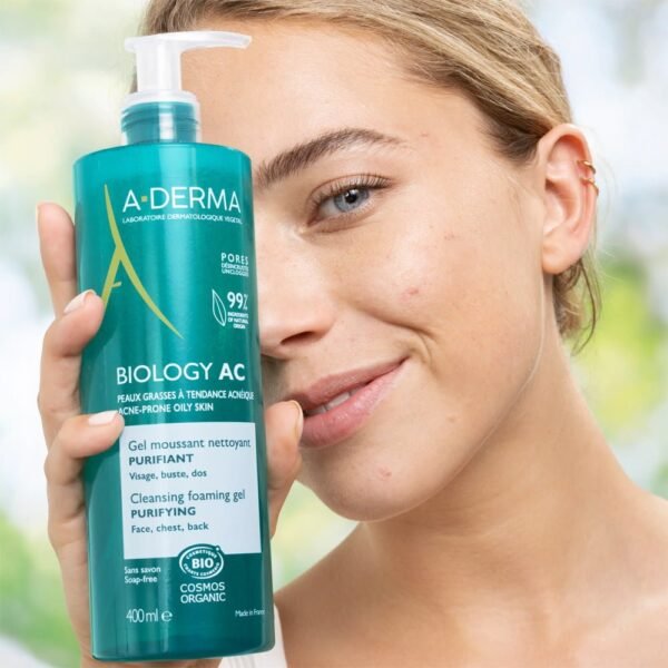 A-Derma Biology AC Cleansing Foaming Gel 400mL - Image 2
