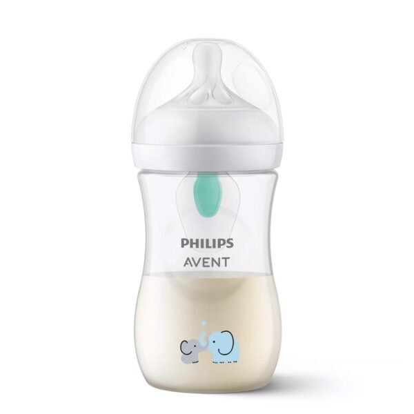 Philips Avent Natural Response Baby Bottle Air Free Elephant 1m+ 260mL - Image 2