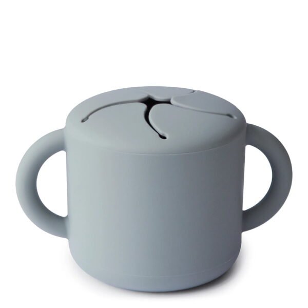 Mushie Silicone Snack Cup Stone 12m+