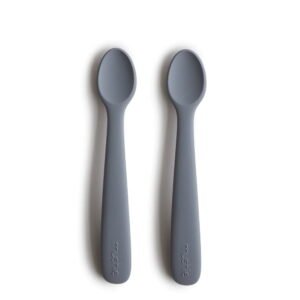 Mushie Silicone Baby Feeding Spoons Tradewinds 6M+