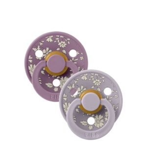 Bibs Colour Pacifier Liberty Capel Fossil Grey Mix 6-18M x2