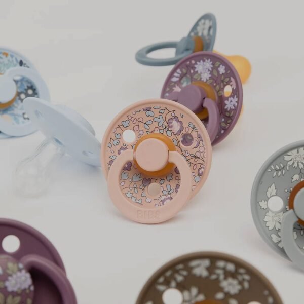 Bibs Colour Pacifier Liberty Eloise Sage Mix 0-6M x2 - Image 2
