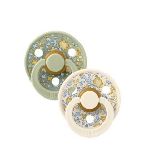 Bibs Colour Pacifier Liberty Eloise Sage Mix 0-6M x2