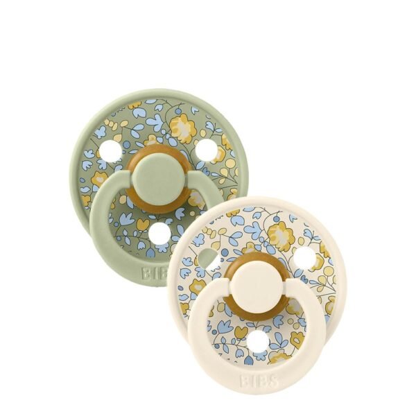 Bibs Colour Pacifier Liberty Eloise Sage Mix 0-6M x2