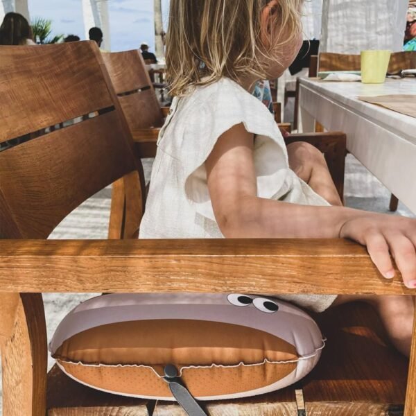 Noui Noui Seat Cushion Stripes Mustard/Nude - Image 2