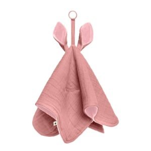 Bibs Doudou Kangaroo Dusty Pink