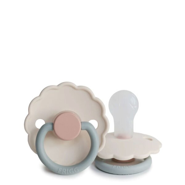 Frigg Natural Silicone Pacifier Daisy Biscuit/Cotton Candy 0-6M x2 - Image 2