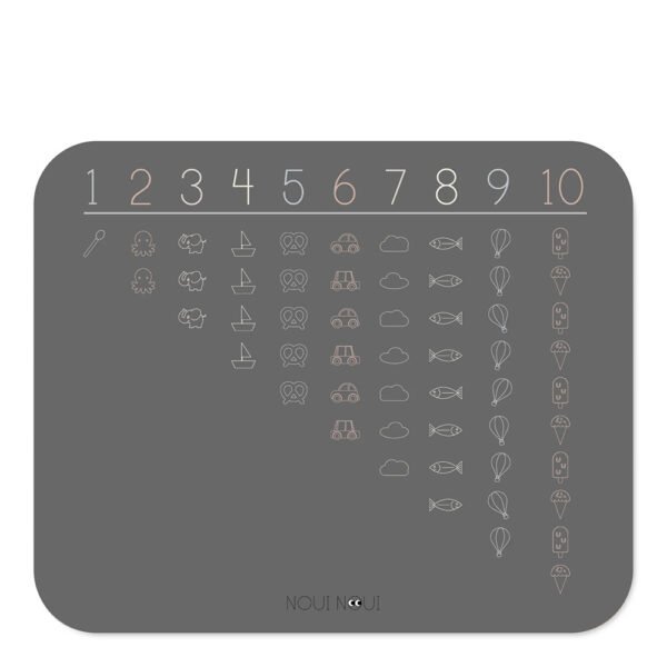 Noui Noui XL Placemat Learning Numbers 45x55cm