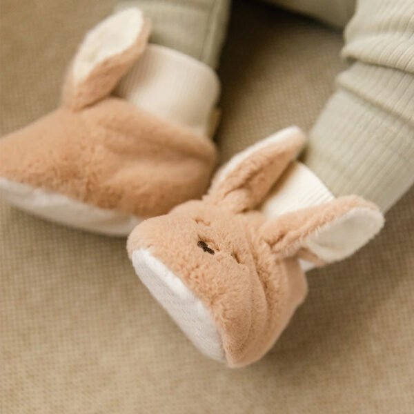 Bibs Baby Booties Kangaroo Vanilla/Ivory 0-6M - Image 2