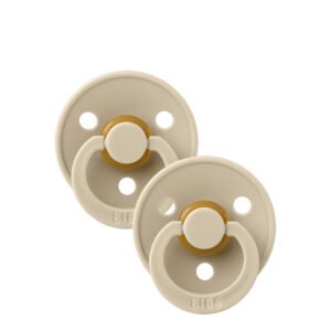 Bibs Colour Pacifier Vanilla/Vanilla 0-6M x2