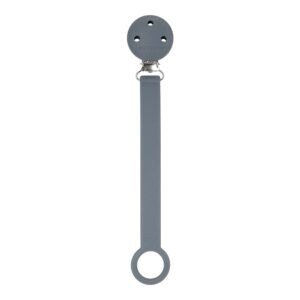 Nattou Pacifier Clip With Universal Holder Dark Grey