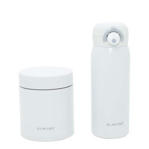 Olmitos Baby Food Vacumm Flask White 480mL+550mL