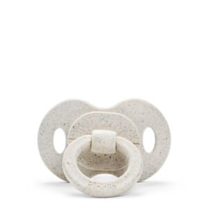 Elodie Silicone Bamboo Pacifier Lily White 3M+
