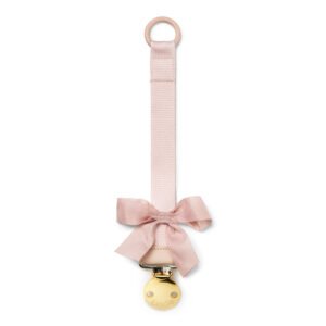 Elodie Pacifier Clip Powder Pink
