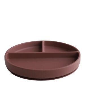 Mushie Silicone Suction Plate Woodchuck 6M+