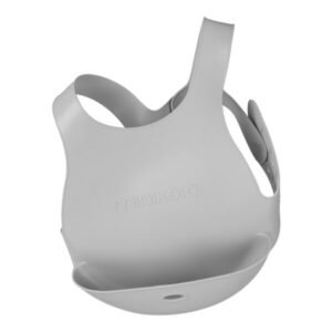 Minikoioi Flexi Bib Silicone Grey 6M+