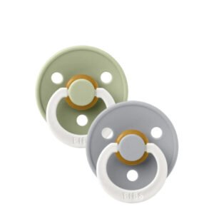 Bibs Colour Pacifier Night Sage/Cloud 0-6M x2