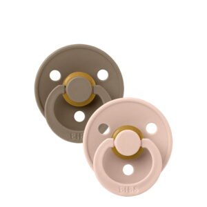 Bibs Colour Pacifier Dark Oak/Blush 6-18m x2