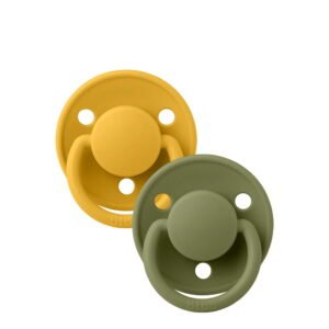Bibs De Lux Honey bee/Olive 0-6m x2