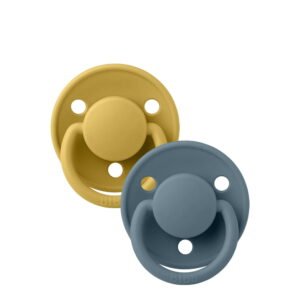 Bibs De Lux 2 Pack Mustard/Petrol 0-6m x2