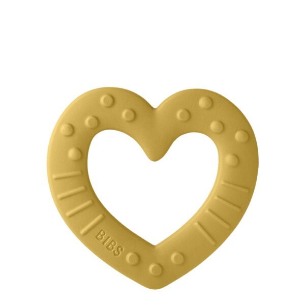 BIBS Baby Bitie Heart Mustard +3M
