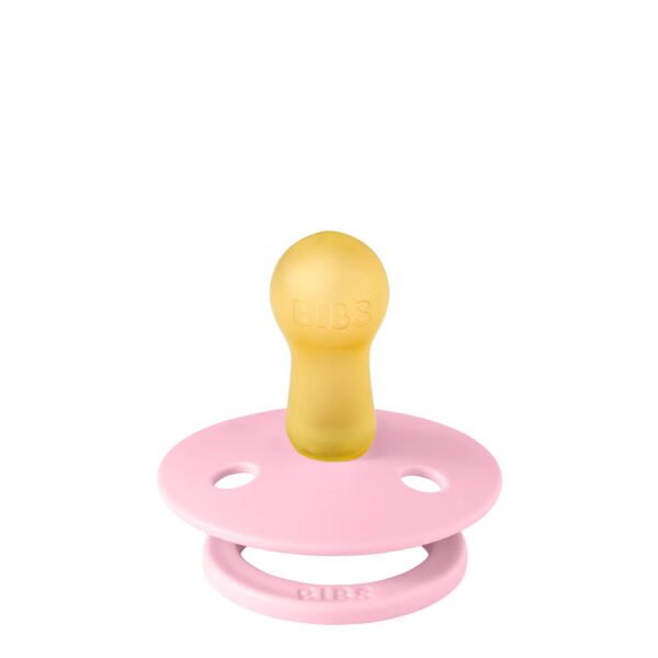 BIBS Colour Pacifier Latex Baby Pink/Baby Pink 0-6m x2 - Image 2
